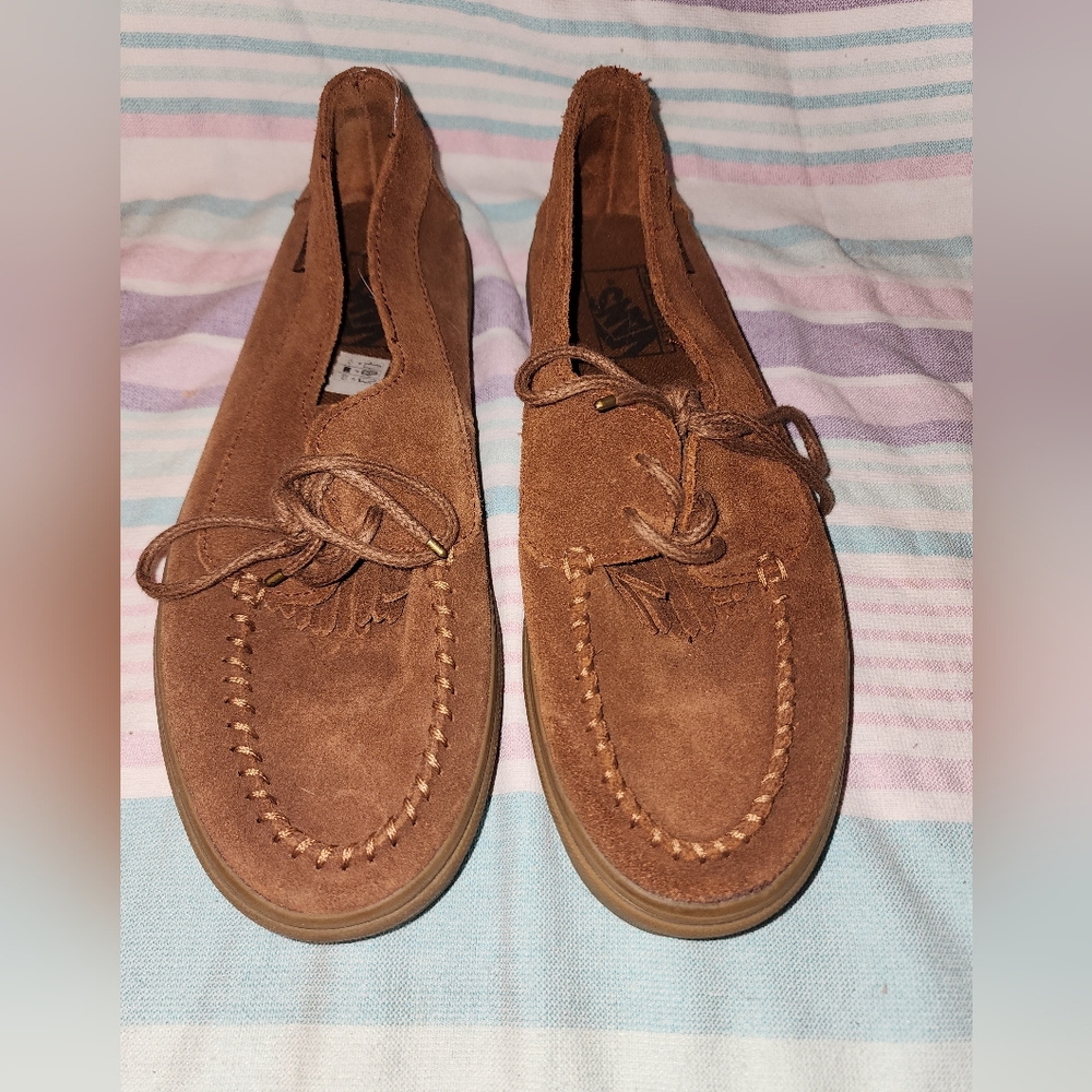 Vans Women' Moccasin Suede Slip-On Loafers